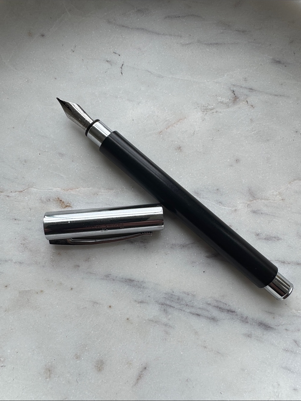 Faber Castell Fountain Pen with Silver Accents